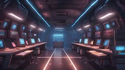 a dark underground scifi lab with huge cuves , interactive novel style,bokeh, professional, anime clean drawing,Your Name, 4k, highly detailed, clear lighting,