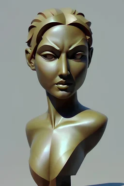 create a picture of sculptor man stay and creat beautiful sculpture of woman. Note: style as cartoon, attractive for children