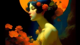 oil paintig Maxfield Parrish