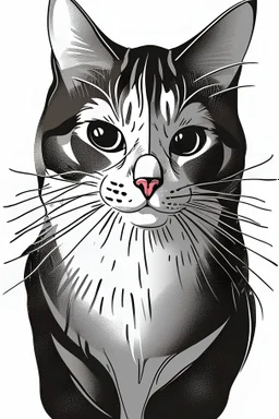 lovely cat no coloring images