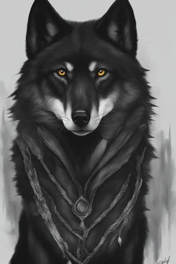 jet black wolf