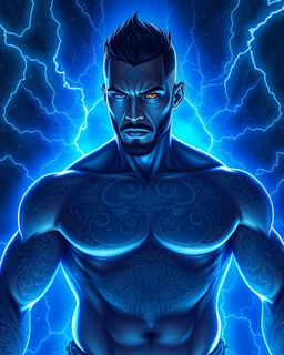 The Void Alchemist **Anecdote Prompt**: From the quantum void emerged the Void Alchemist, a towering figure with a muscular, Polynesian-inspired physique and intricate Māori tattoos that pulse with indigo light. Their face, a fusion of Scandinavian and Samoan ancestry, boasts a sharp jawline and heterochromatic eyes—one icy blue, one volcanic amber. A former VR game designer from Auckland and a queer activist, they once crafted immersive worlds for Tencent Games. Now, as a primordial wizard, the