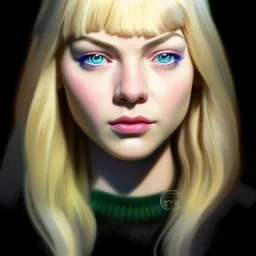 ultra detailed portrait of beautiful Gwen Stacy , extremely detailed digital painting, extremely detailed face,crystal clear eyes, in the style of robert e howard and pablo oliveira and Ken Kelley and Keith Parkinson ,mystical colors,perfectly centered image, perfect composition, rim light, beautiful lighting,8k, stunning scene, raytracing