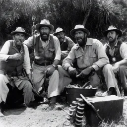[The Treasure of the Sierra Madre. (1948)] Badges? We ain't got no badges. We don't need no badges! I don't have to show you any stinking badges!
