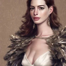 Anne Hathaway, wearing fantastic dress, 8k quality