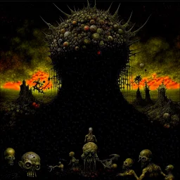 Abstract surreal horror, heavy metal album art "CRADLE OF FILTH", artistically grotesque, cosmic lights and shadows, by Max Ernst and victor Pasmore and Bosch and Beksinski