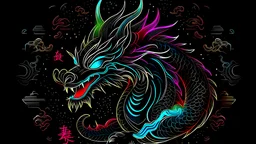 Dark Style Aesthetic wallpaper Neon Year of the dragon