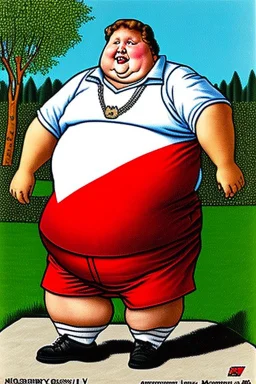 Morbidly obese man