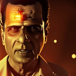 Indian actor Manoj bajpayee, Cartographic, Circuitry, Golden Hour, Closeup-View, 16k, Lumen Global Illumination, Diffraction Grading