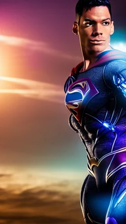 cyborg super man nion purple Suspicion interested in-depth details HD 4K 8K