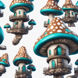 A lumpy mushroom house floating in space. neutral colors, white, teal royal blue, Detailed gloss Painting, rich color, fantastical, intricate detail, splash screen, hyperdetailed, insane depth, concept art, 8k resolution, trending on Artstation, Unreal Engine 5, color depth, dynamic lighting, splash art, dramatic, masterpiece, excellent quality beautiful Imaginative, unique,