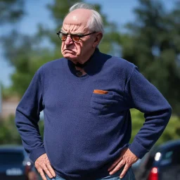 angry old man