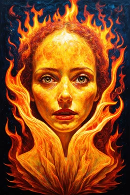 the silent flame behind consciousness; surrealistic modern art