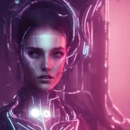 cyberpunk, head, women, portrai, tron