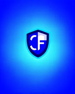 Cyber Finance (CF) shield logo Simple, easy and beautiful logo