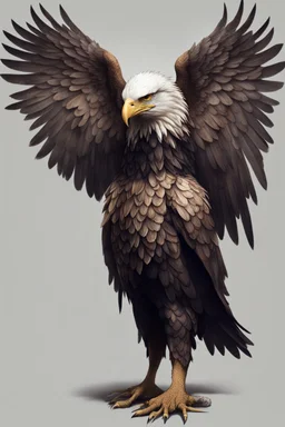 human that has eagle head and wings