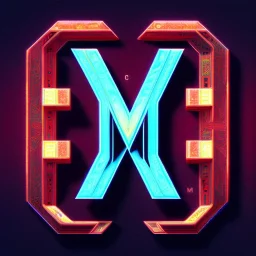 letter M , Anaglyph style