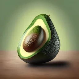Avocado, photorealistic logo