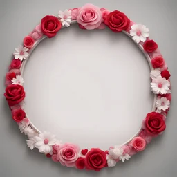 Frame round Valentine's Day