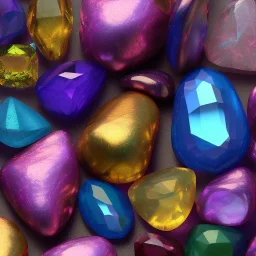 rare colorful gems, surreal max detail 8k