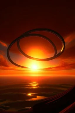 Sunset in a ringworld