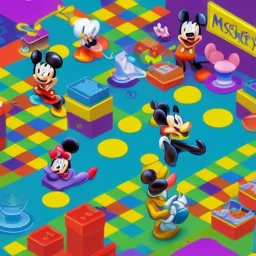 isometric mickey mouse