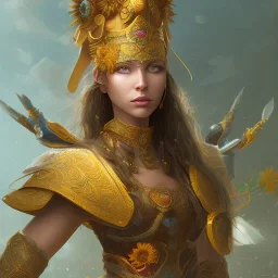 sunflower goddess warrior