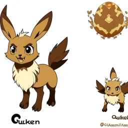 Create an eeveelution with ground/rock-like features on its body