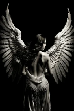 Woman wings angel