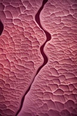 Human skin under the microscope