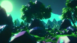 green black crystal cosmic and galactic ambiance hill sky rocks sunny trees pools , full of details, smooth, bright sunshine，soft light atmosphere, light effect，vaporwave colorful, concept art, smooth, extremely sharp detail, finely tuned detail, ultra high definition, 8 k, unreal engine 5, ultra sharp focus