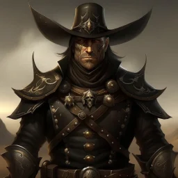 fantasy wild west paladin grimdark realistic