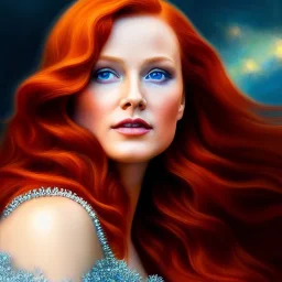 Ultra detailed fullbody Portrait in oil on canvas of beautiful Redhead Sif ,extremely detailed digital painting, extremely detailed face, crystal clear eyes, mystical colors ,perfectly centered image, perfect composition, rim light, beautiful lighting,masterpiece ,8k, stunning scene, raytracing, anatomically correct, in the style of Steve Jung and robert e howard and Wizyakuza and Ohrai Noriyoshi and Simon Bisley and uncannyknack.