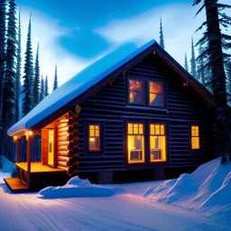 Alaska log cabin