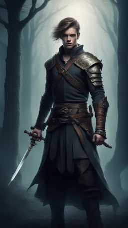 Armed with the ancient family sword, in a hand gesture of a strong warrior in a relic passed down through the generations, Alex embarks on a perilous journey to confront the darkness that holds Blackwood Manor in its grasp