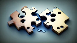 two puzzle pieces connecting