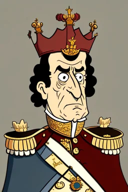 Charles III King of the United Kingdom ,cartoon 2d