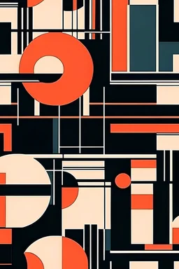 Geometric minimal Bauhaus abstract pattern that should inspire trust.