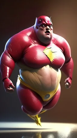 the flash fat, ultra realistic, 4k, ultra detail, full body