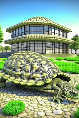 3d turtle museum outbulding