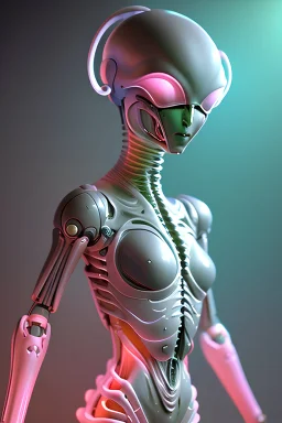 Alien cyborg, delicate colors in the foreground, full of details, smooth, light effect，vaporwave colorful, smooth, extremely sharp detail, finely tuned detail, ultra high definition, 8 k, unreal engine 5, ultra sharp focus