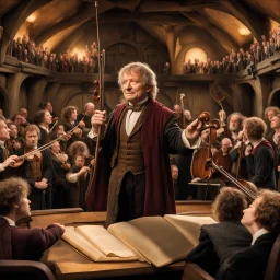 Bilbo Baggins conducts the Bag End Symphony Orchestra