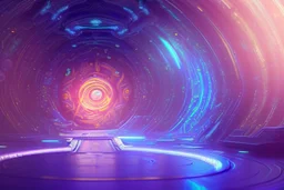 blue and purple crystal cosmic and galactic ambiance cinema4d sci-fi futuristic tunnel, full of details, smooth, bright sunshine，soft light atmosphere, light effect，vaporwave colorful, concept art, smooth, extremely sharp detail, finely tuned detail, ultra high definition, 8 k, unreal engine 5, ultra sharp focus