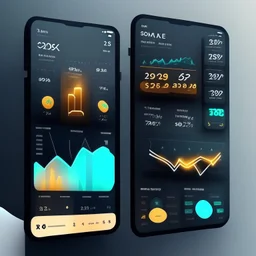 Design a visually engaging splash screen For ios/android app that represents the concept of social trading and showcases your brand identity. Consider incorporating elements like trading charts, financial symbols, or people connecting.