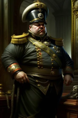 fat military general fantasy victorian