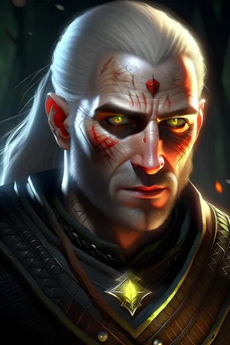 The Witcher Geralt of Rivia with red hair