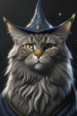 realistic wizard cat