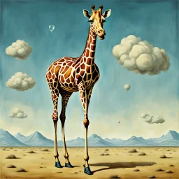 Neo Surrealism, surreal giraffe with a glass body, by Nicola Samuri and Magritte, the curious circus, surreal masterpiece, strange inconsistencies and banal absurdities, weird colors, smooth, biohazardism