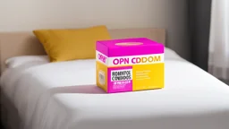 open box of condoms on your bedside table