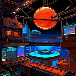 cyberpunk retro capital futuristic for comics